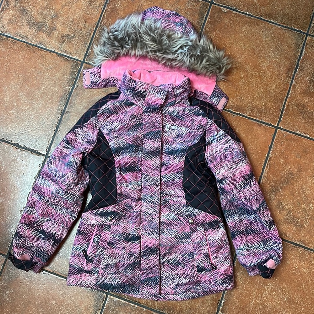 Girls Free Country Winter Jacket with Detachable Hood
